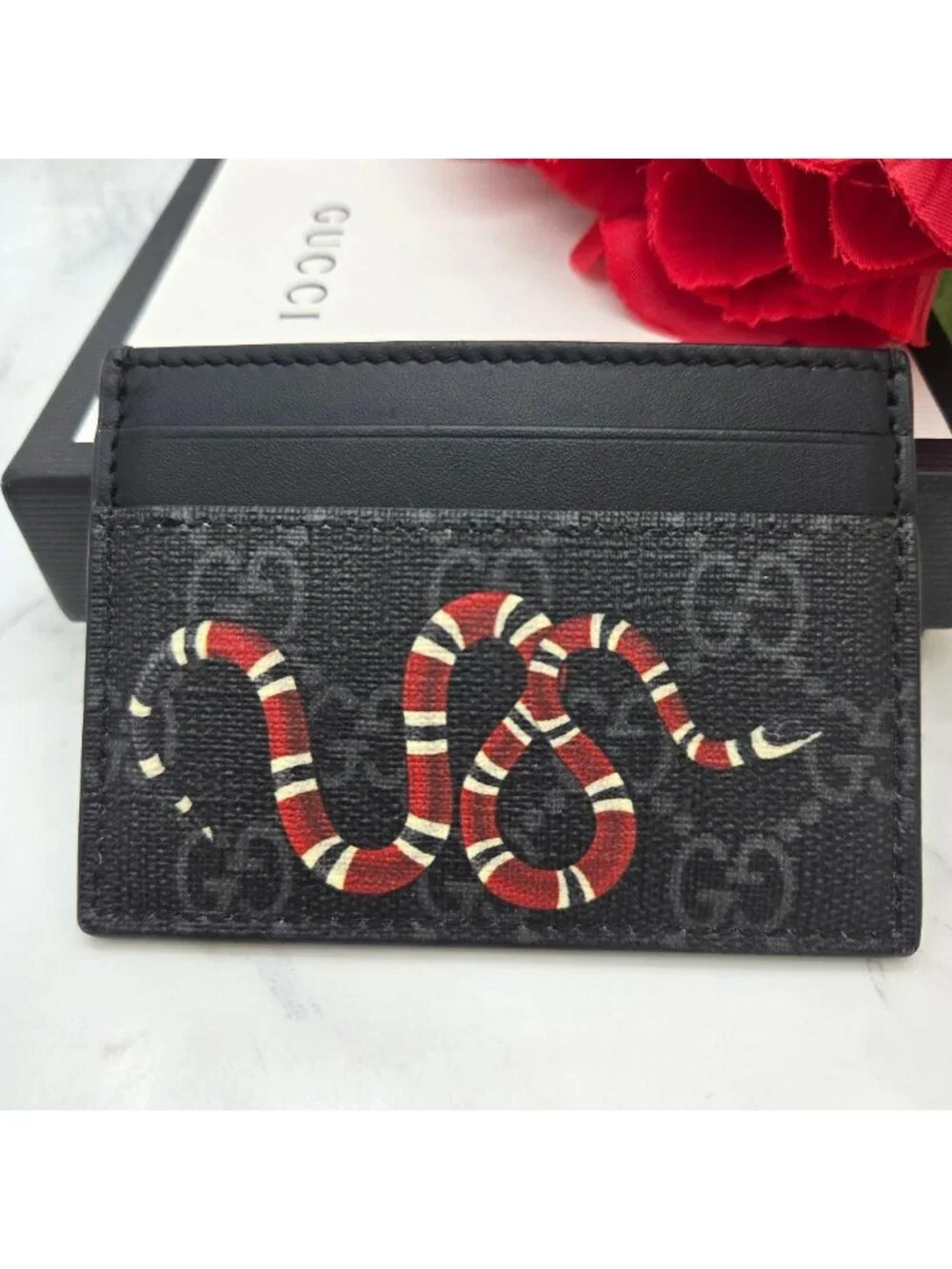 Gucci King Snake Card Case